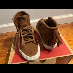 High-top bohemian style vans